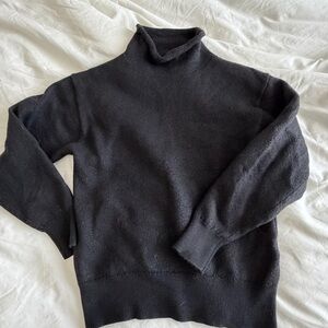 Wilfred XS Merino Wool Black Montpellier Turtleneck Sweater